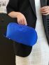 Minimalist Make Up Bag Zipper Medium Blue