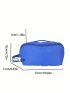 Minimalist Make Up Bag Zipper Medium Blue