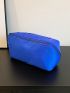 Minimalist Make Up Bag Zipper Medium Blue