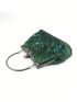 Small Evening Bag Satin Rhinestone & Sequin Decor Chain Strap