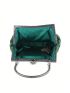 Small Evening Bag Satin Rhinestone & Sequin Decor Chain Strap