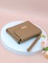 Red Small Wallet Metal Decor Credit Card Holder For Daily