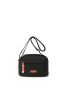 Small Square Bag Letter Patched Adjustable-strap