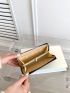 Black Long Wallet Tree Decor Zipper PU