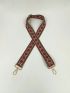 Adjustable Bag Strap Polyamide Geometric Pattern