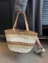 Paper Straw Bag Braided Detail Vacation