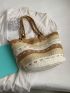 Paper Straw Bag Braided Detail Vacation