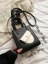 PU Square Bag Two Tone
