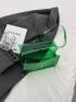 Clear Square Bag Top Handle Flap PVC Funky
