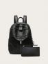 3pcs Tassel Decor Backpack Set