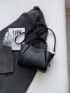 Small Square Bag Twist Lock Double Handle Twilly Scarf