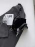 Small Square Bag Twist Lock Double Handle Twilly Scarf