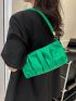 Medium Ruched Bag Solid Color Fashion Style