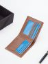 Letter Graphic Small Wallet Vintage Bifold Minimalist