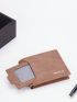 Letter Graphic Small Wallet Vintage Bifold Minimalist
