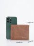 Letter Graphic Small Wallet Vintage Bifold Minimalist