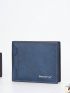 Letter Graphic Small Wallet Bifold Minimalist For Business