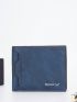 Letter Graphic Small Wallet Bifold Minimalist For Business
