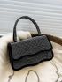 Studded Decor Novelty Bag Small Flap Top Handle