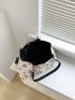 Cherry Graphic Shoulder Tote Bag Small Double Handle