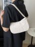 Small Ruched Bag Minimalist Solid Black