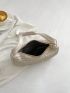 Small Ruched Bag Minimalist Solid Black