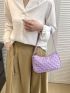 Small Hobo Bag Quilted Pattern Minimalist