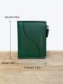 Simple Fashion Letter Graphic Double Zipper Short Small Purse