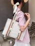 Random Letter Decor Shopper Bag