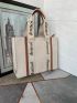 Random Letter Decor Shopper Bag