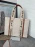 Random Letter Decor Shopper Bag