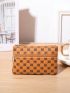 Geometric Pattern Coin Purse Zipper Fashion Style