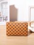Geometric Pattern Coin Purse Zipper Fashion Style