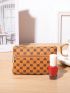 Geometric Pattern Coin Purse Zipper Fashion Style