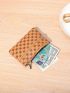 Geometric Pattern Coin Purse Zipper Fashion Style
