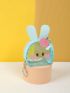 Cute Cartoon Kids Coin Purse Women Peach Small Zipper Pouch PVC Female Purses Mini Wallets