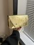Snakeskin Embossed Square Bag Small Flap Funky