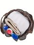Portable 8 Pocket Mesh Shower Beach Bag