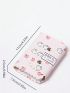 Cartoon Print Credit Card Holder, Flap Button Clutch Card Bag, Casual Purse With Multi Card Slots