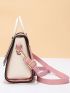Small Square Bag Colorblock Flap For Daily