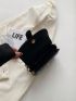 Small Saddle Bag Colorblock Flap For Daily