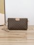 Small Square Bag All Over Print Chain Strap For Daily
