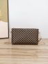 Small Square Bag All Over Print Chain Strap For Daily