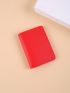 Men And Women General Daily Commuting Color Pu Simple Multi-Card Short Wallet