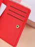 Men And Women General Daily Commuting Color Pu Simple Multi-Card Short Wallet