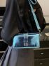 Mini PU Square Bag Crocodile Embossed Adjustable Strap