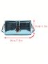 Mini PU Square Bag Crocodile Embossed Adjustable Strap