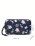 Flamingo Print,Waterproof Zipper Wallet, Nylon Coin Purse With Wristlet Storage Bag For Phone & Key