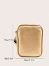 Mini PU Leg Bag Solid Color Release Buckle Design Zipper
