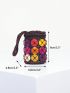 Mini Women Handmade Beaded Coconut Shells Shoulder Bag, Woven Travel Cute Bag Bohemian
